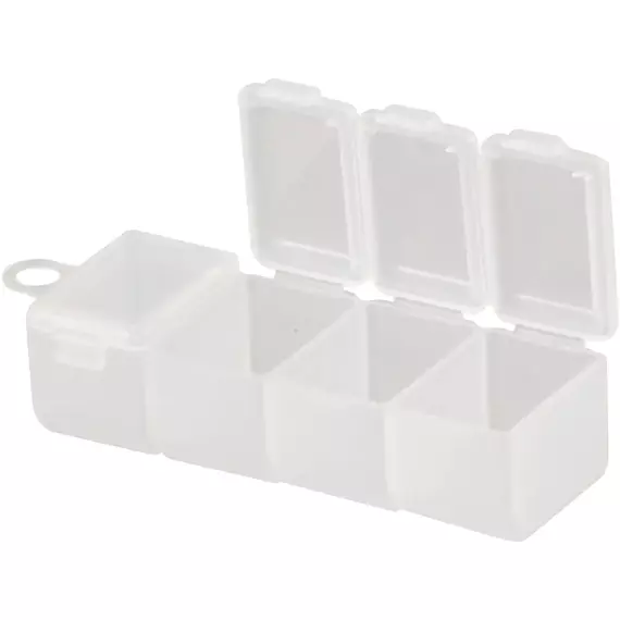 Коробка Meiho 4 Yonren Case 89x36x26mm к:clear, фото 